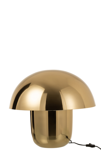 LAMP MUSHROOM IRON GOLD LARGE