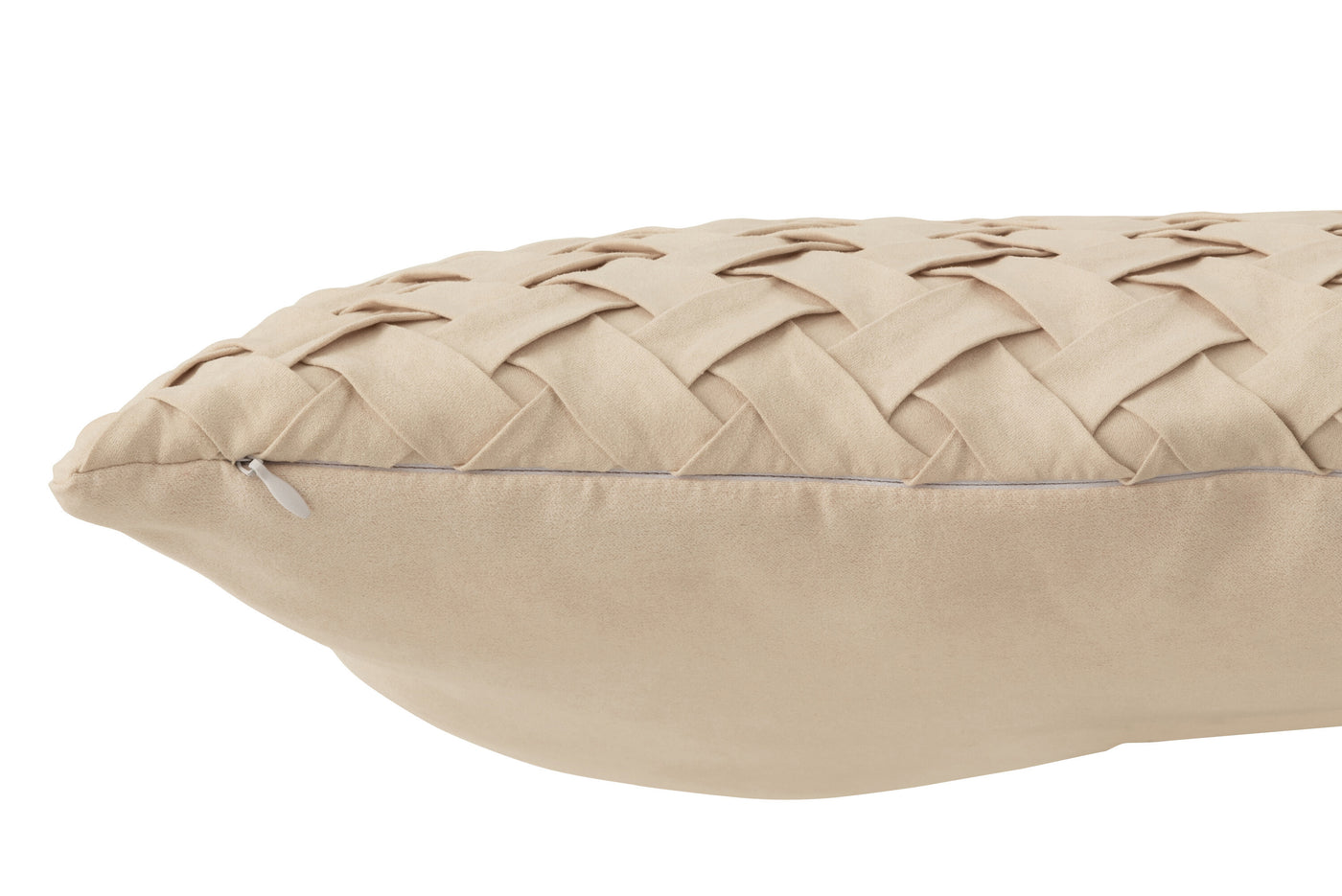 CUSHION WOVEN POLYESTER BEIGE