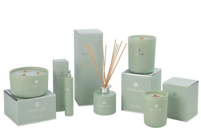 HOME FRAGRANCE EXCELLENT GLASS MINT GREEN