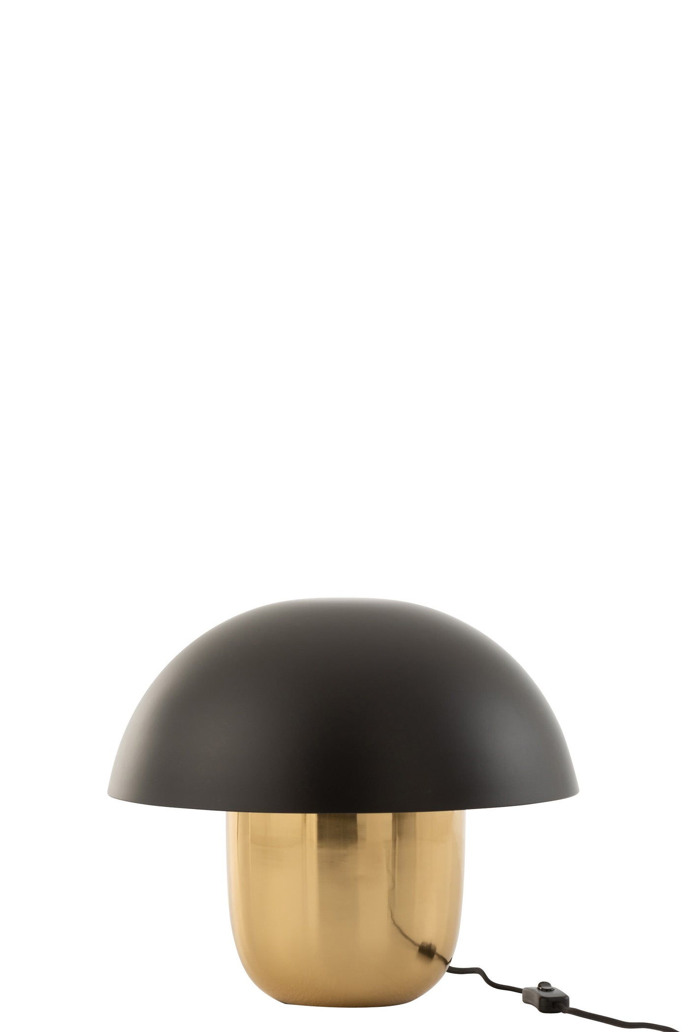 LAMP MUSHROOM IRON BLACK/GOLD SMALL