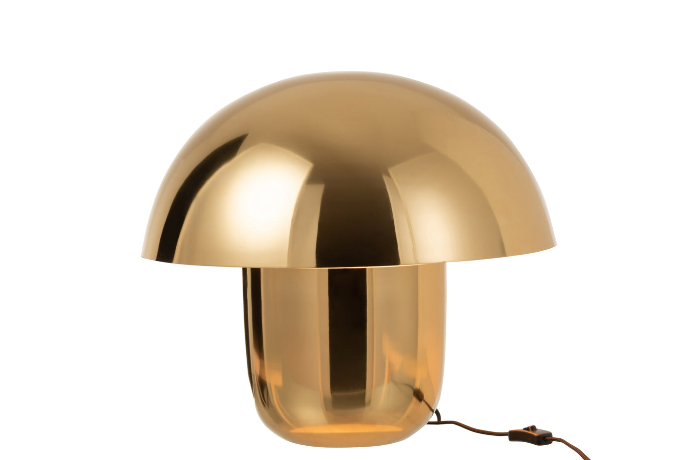 LAMP MUSHROOM IRON GOLD LARGE