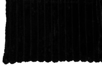 Plaid Corduroy Polyester Black