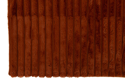 Plaid Corduroy Polyester Rust