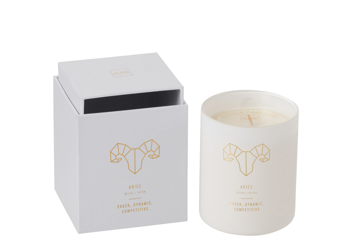 SCENTED CANDLE ASTRO ARIES WHITE-50H