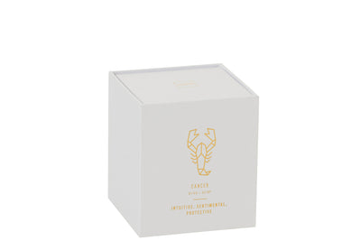 SCENTED CANDLE ASTRO CANCER WHITE-50H