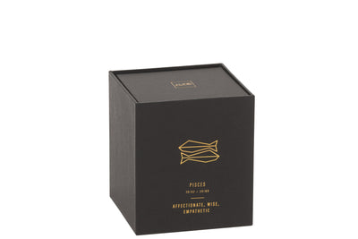 SCENTED CANDLE ASTRO PISCES BLACK-50H