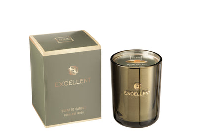 SCENTED CANDLE EXCELLENT BERGAMOT WOOD GREEN SMALL-50U
