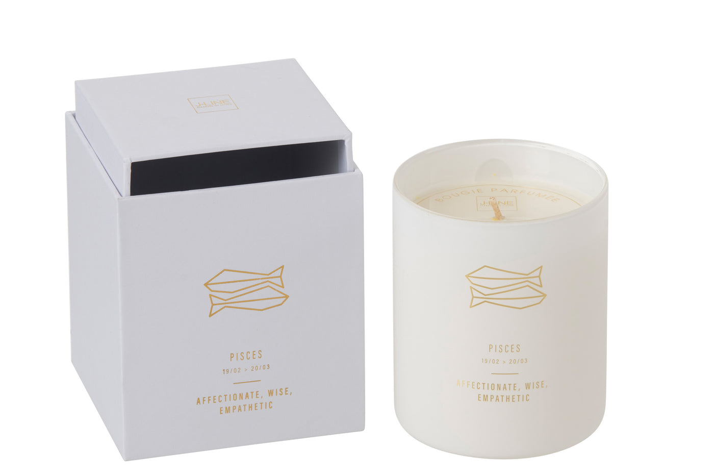 SCENTED CANDLE ASTRO PISCES WHITE-50H