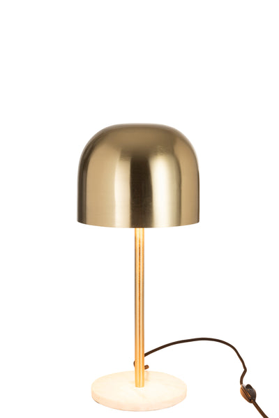 TABLE LAMP QUEEN METAL MARBLE GOLD