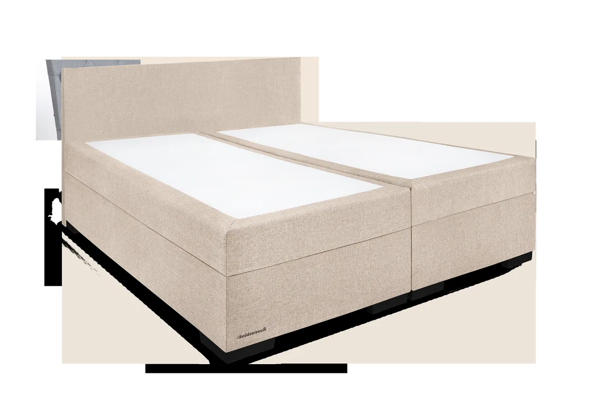 Boxspring Isabella ecru – achteraanzicht