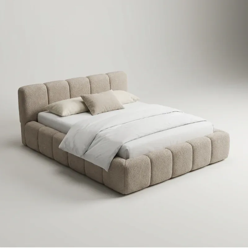 Palermo Essential boxspring taupe – schuin bovenaanzicht