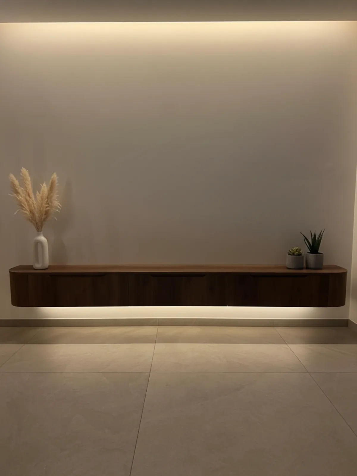 Miyoko tv-meubel walnoot met sfeerverlichting