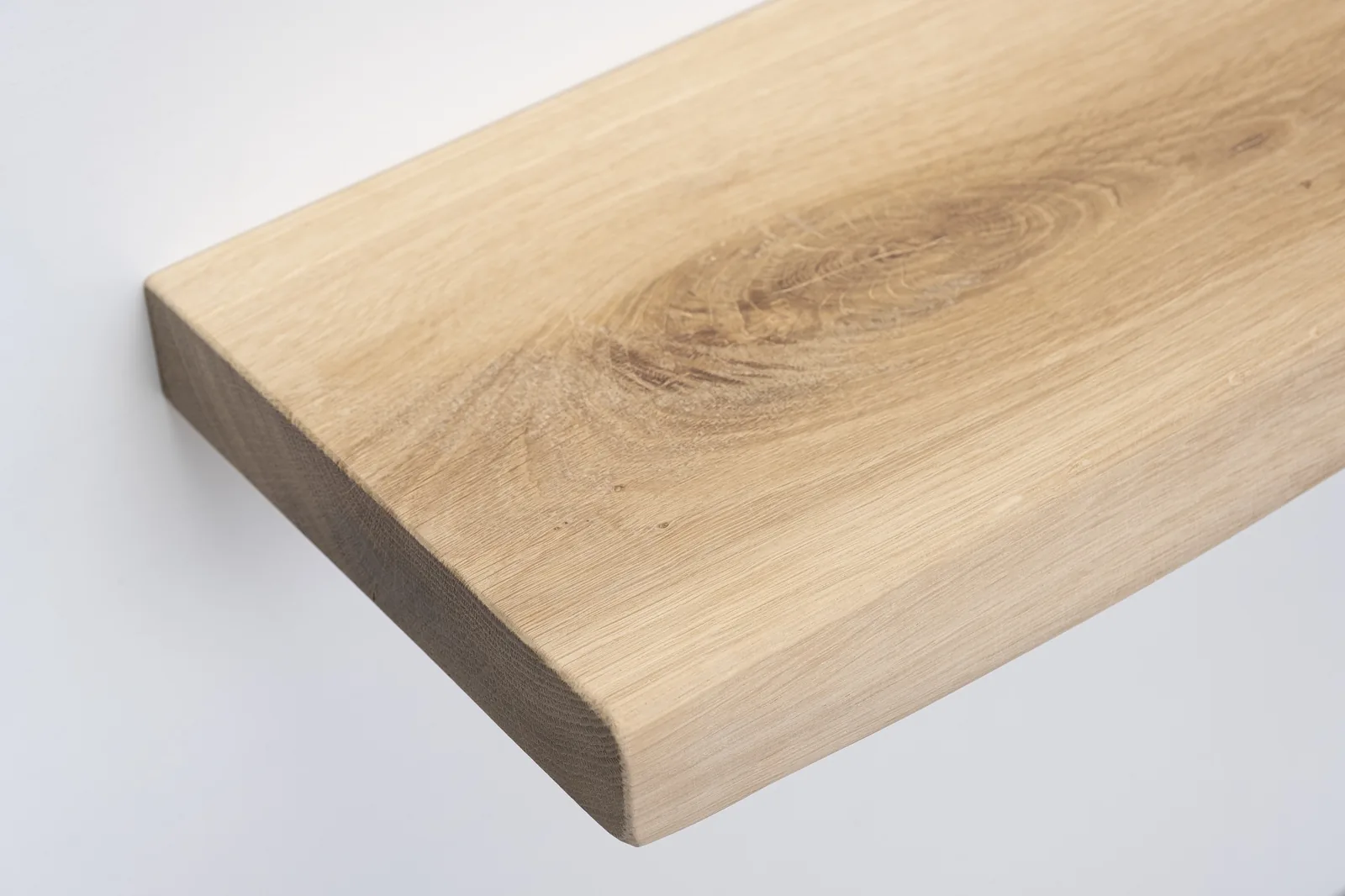 Eiken wandplank – detail van de houtnerf