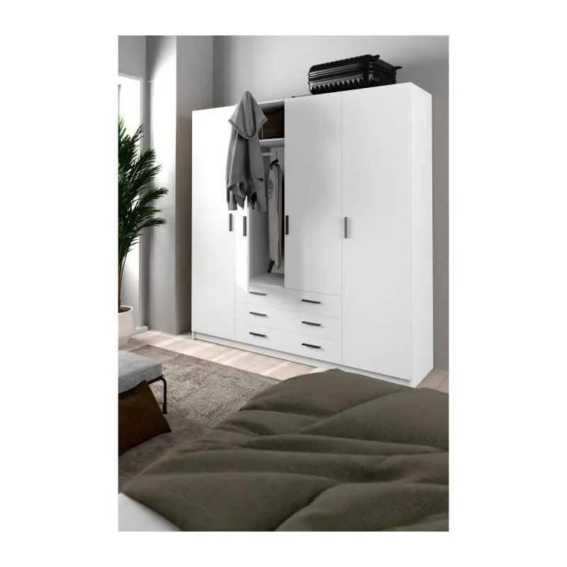 Kledingkast wit in een slaapkamer