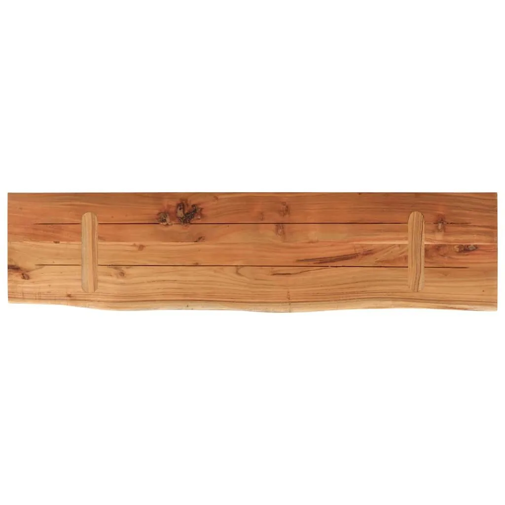 Onderkant van de acaciahouten wandplank